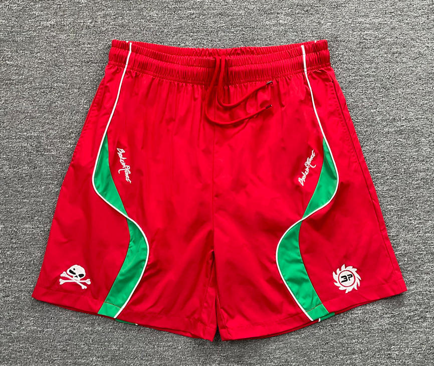 Broken Planet Letter Print Summer Trendy Casual Fashion Woven Shorts