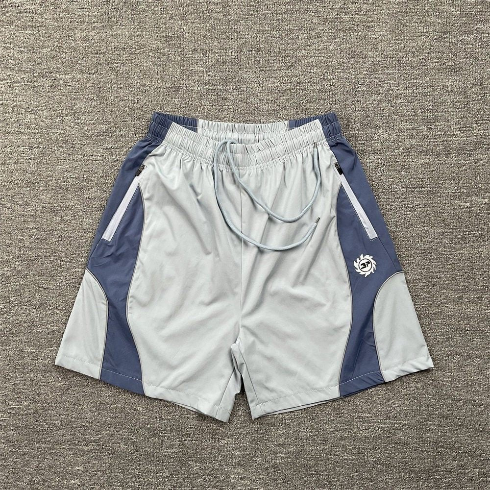 Broken Planet Letter Print Summer Trendy Casual Fashion Woven Shorts