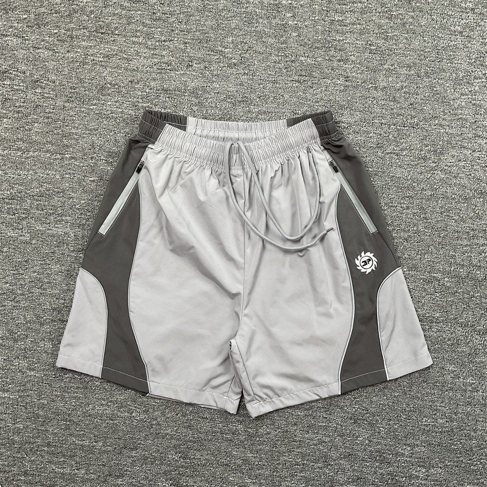 Broken Planet Letter Print Summer Trendy Casual Fashion Woven Shorts