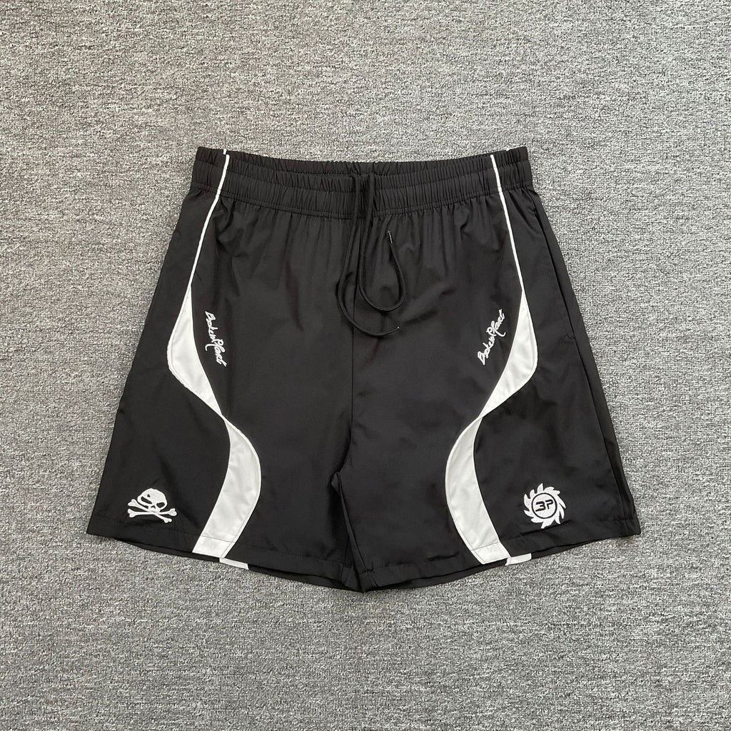 Broken Planet Letter Print Summer Trendy Casual Fashion Woven Shorts