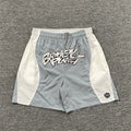 Broken Planet Letter Print Summer Trendy Casual Fashion Woven Shorts