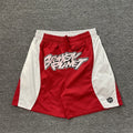 Broken Planet Letter Print Summer Trendy Casual Fashion Woven Shorts