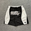 Broken Planet Letter Print Summer Trendy Casual Fashion Woven Shorts