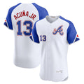HALEY Atlanta Braves #13 Ronald Acu?a Jr. White  City Connect Elite Jersey
