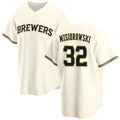 HALEY Milwaukee Brewers #32 Jacob Misiorowski Cream  2025 Stitched Jersey