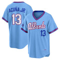 HALEY Atlanta Braves #13 Ronald Acu?a Jr. Powder Blue  2026 City Connect Stadium Jersey