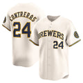 HALEY Milwaukee Brewers #24 William Contreras Cream  Home Limited Player Jersey