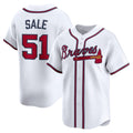 HALEY Atlanta Braves #51 Chris Sale White  Home Limited Player Jersey