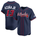 HALEY Atlanta Braves #13 Ronald Acu?a Jr. Navy  2025 Speedway Classic Alternate Limited Stitched Jersey