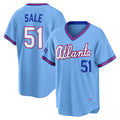 HALEY Atlanta Braves #51 Chris Sale Powder Blue  2026 City Connect Stadium Jersey